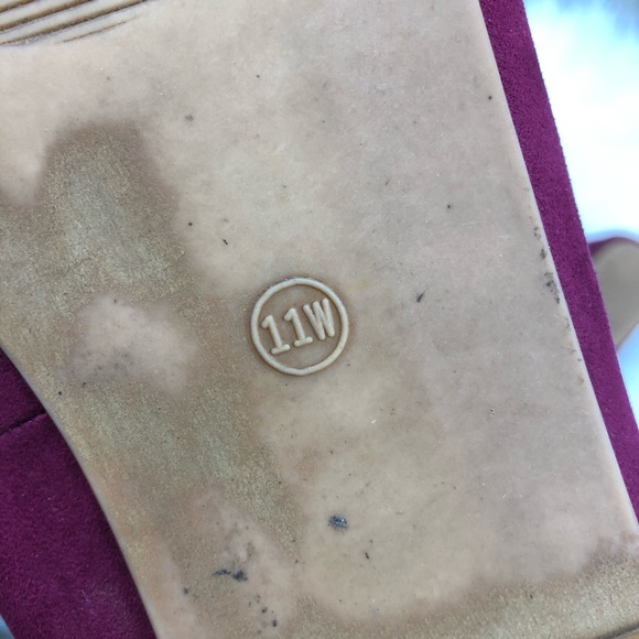 SOLD ❗️Torrid Burgundy Flats Size 11 Wide - Picture 7 of 7